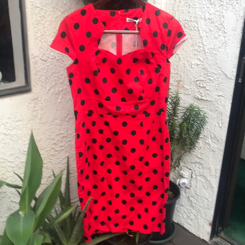 Beautiful lightweight dress polka dot dress